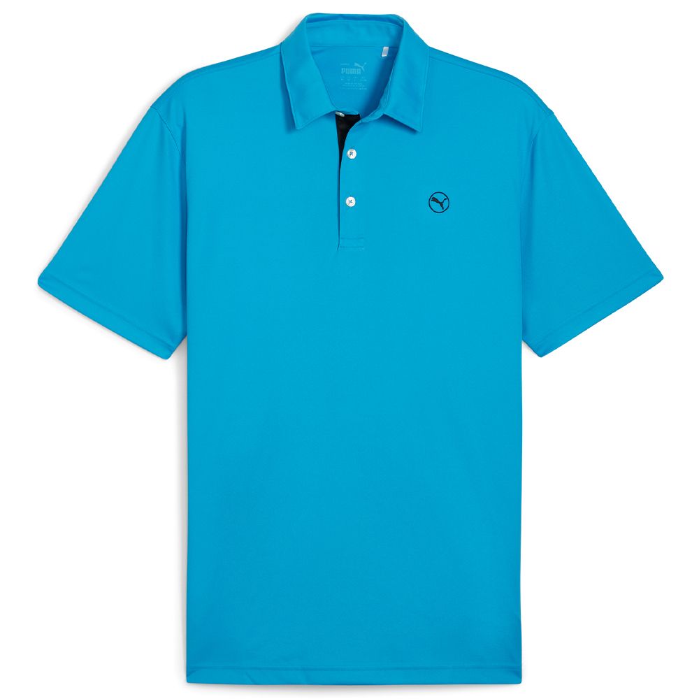 Puma Pure Solid Golf Polo Shirt - Blue