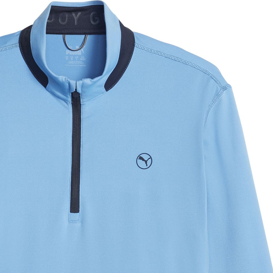 Puma Lightweight 1 4 Zip Golf Pullover Regal Blue Navy