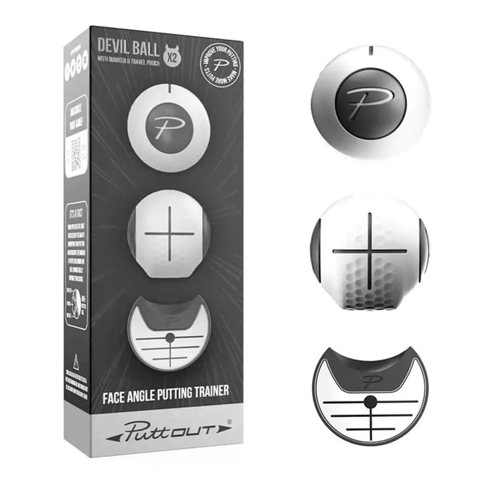 PuttOut Devil Ball Golf Putting Training Aid