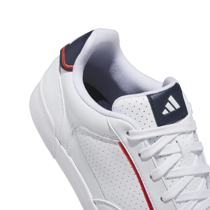 adidas Retrocross Spikeless Golf Shoes - Cloud White/Cloud White/Collegiate Navy