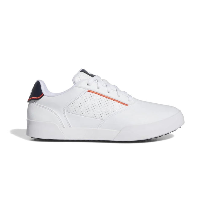 adidas Retrocross Spikeless Golf Shoes - Cloud White/Cloud White/Collegiate Navy