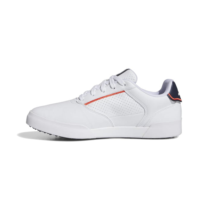 adidas Retrocross Spikeless Golf Shoes - Cloud White/Cloud White/Collegiate Navy