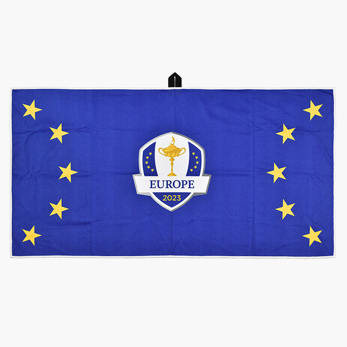 PRG 2023 Ryder Cup Team Europe Golf Towel - Blue