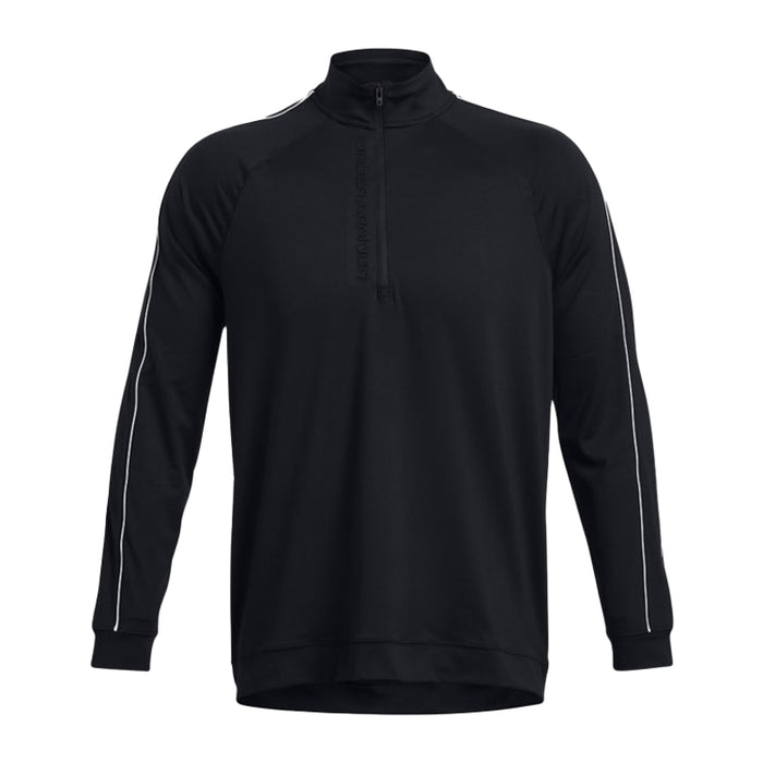 Under Armour Storm Midlayer 1/4 Zip Golf Pullover - Black/White