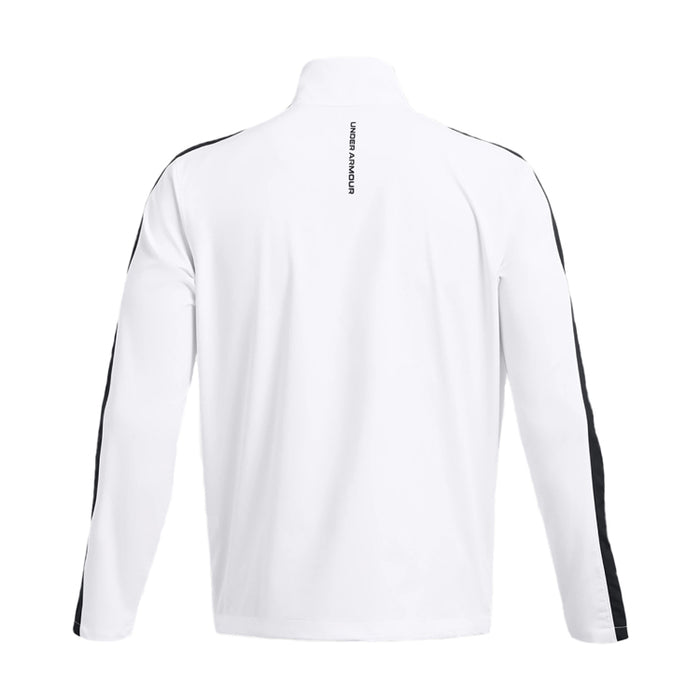 Under Armour Storm Midlayer 1/4 Zip Golf Pullover - White/Midnight Navy