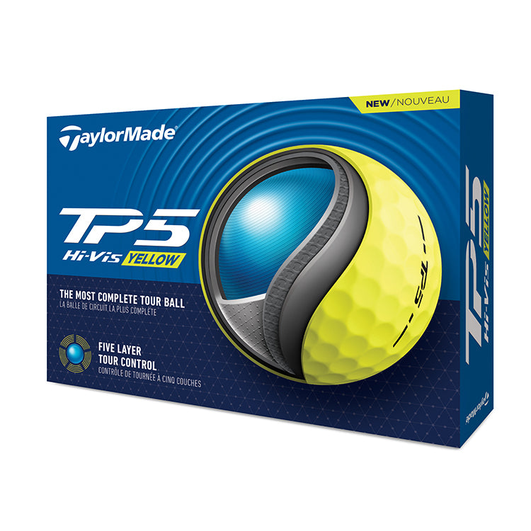 Taylormade TP5 Golf Balls - Yellow