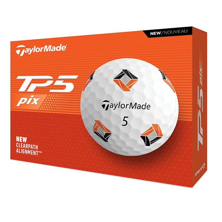Taylormade TP5 PIX Golf Balls - White