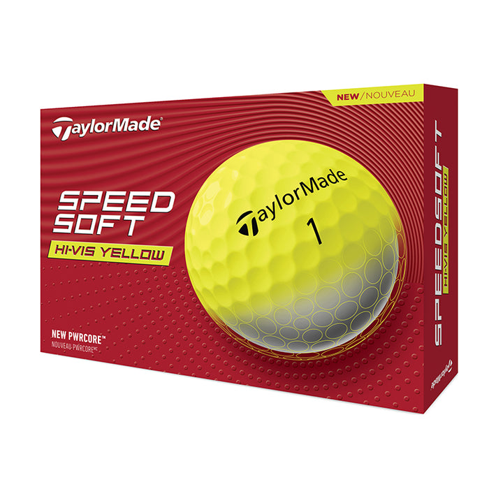 Taylormade SpeedSoft Golf Balls - Yellow