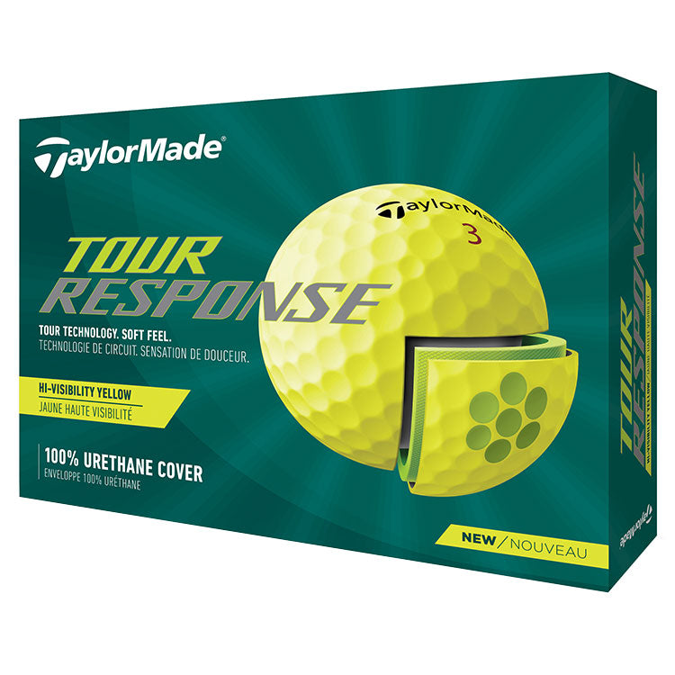 Taylormade Tour Response Golf Balls - Yellow