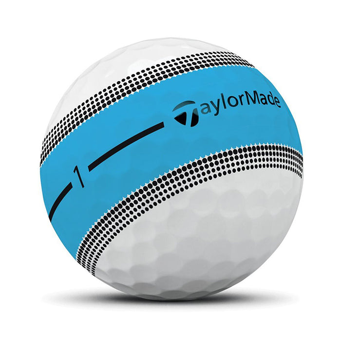 Taylormade Tour Response Stripe Golf Balls - Neon Blue