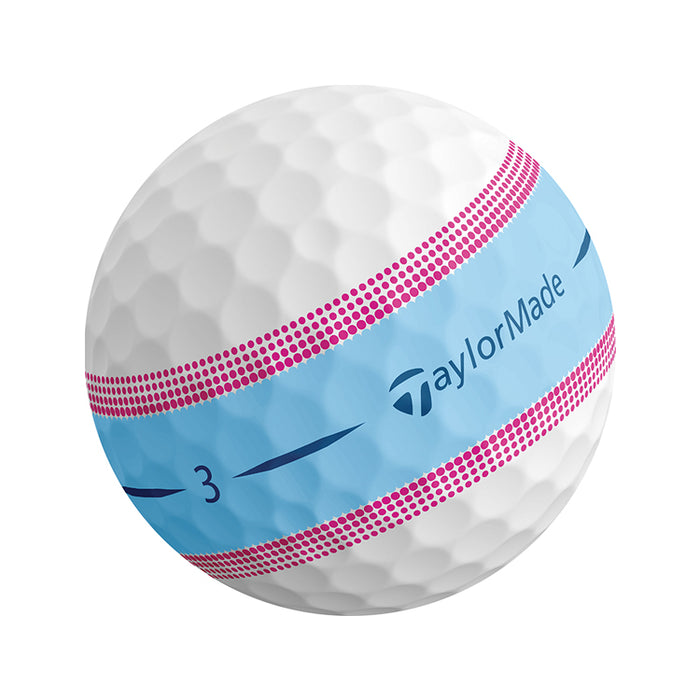 Taylormade Tour Response Stripe Golf Balls - Blue/Pink