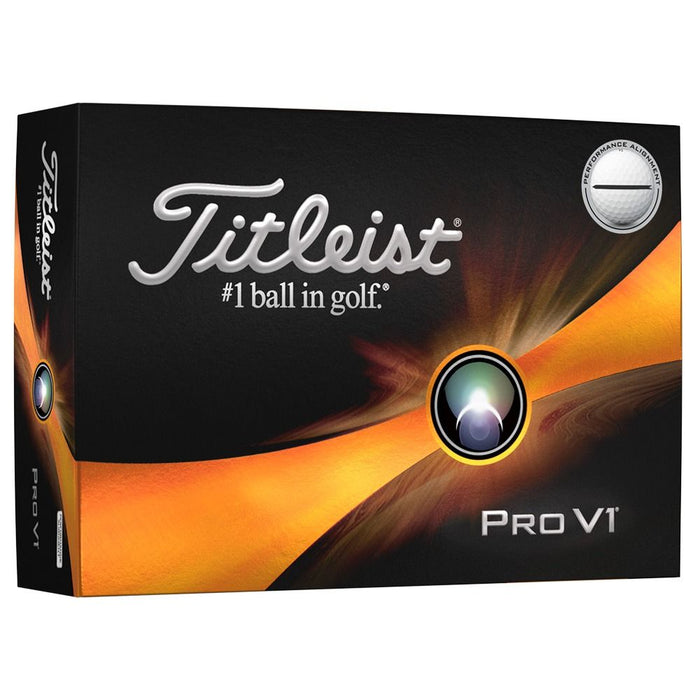 Titleist 2023 Pro V1 Performance Alignment Golf Balls - Black