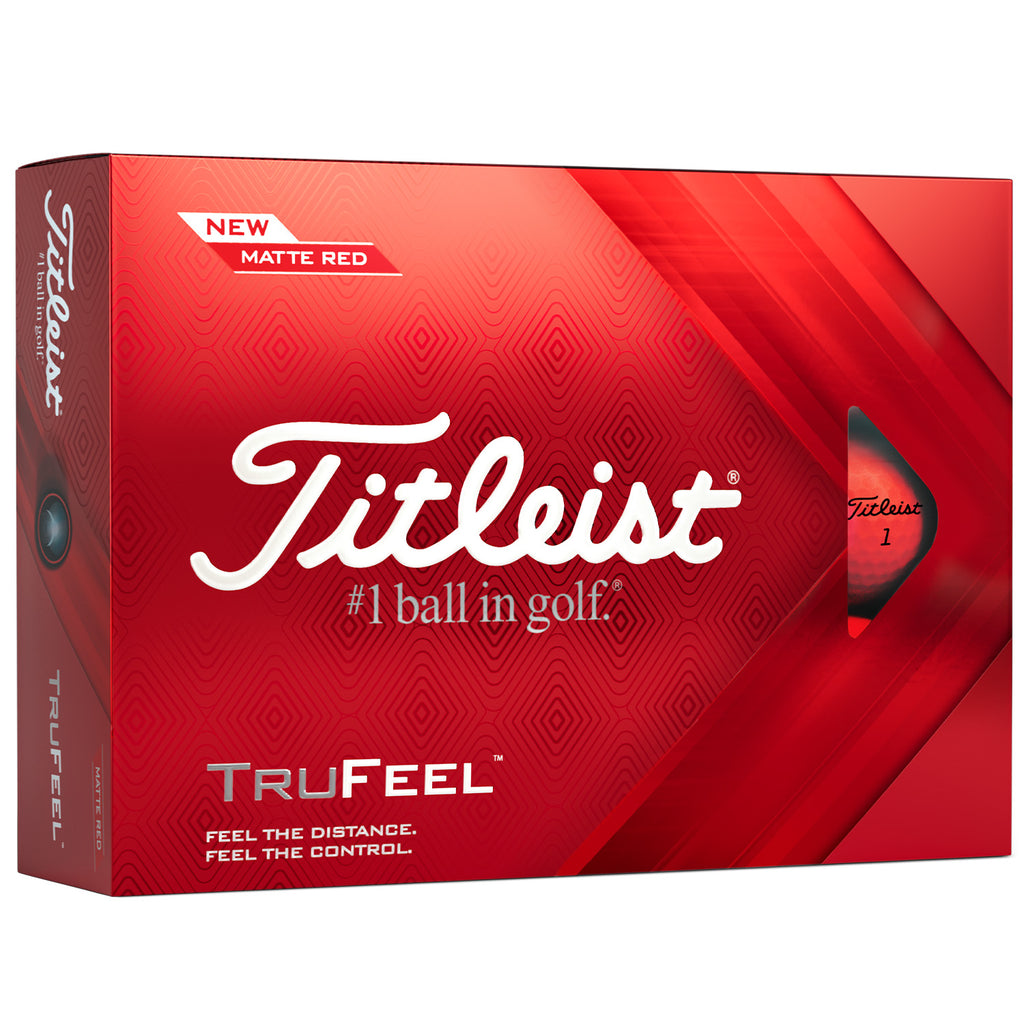 Titleist Trufeel Golf Balls - Matte Red