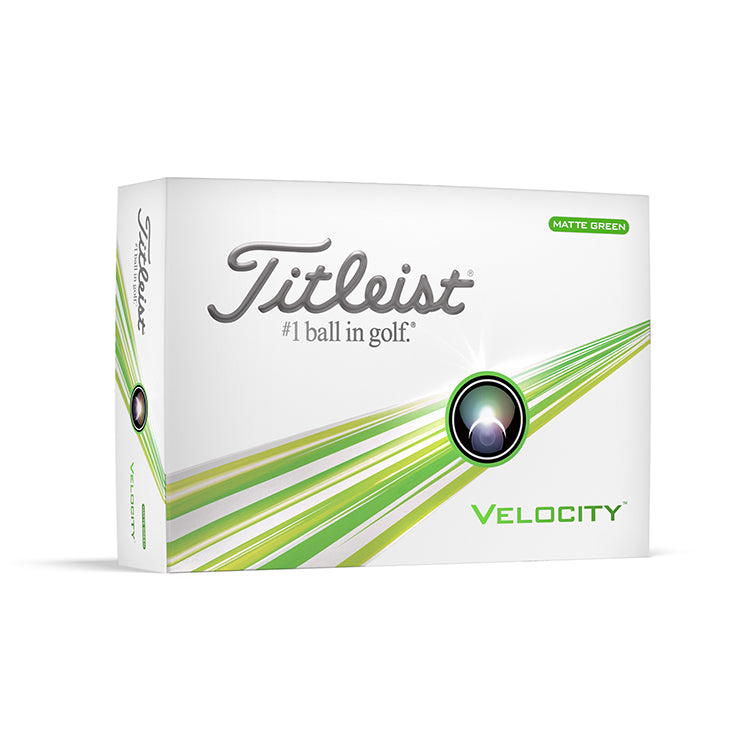 Titleist Velocity 2024 Golf Balls - Matte Green
