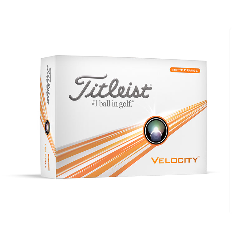 Titleist Velocity 2024 Golf Balls - Matte Orange