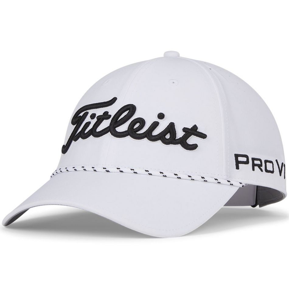 Titleist Tour Breezer Golf Cap -  White/Black