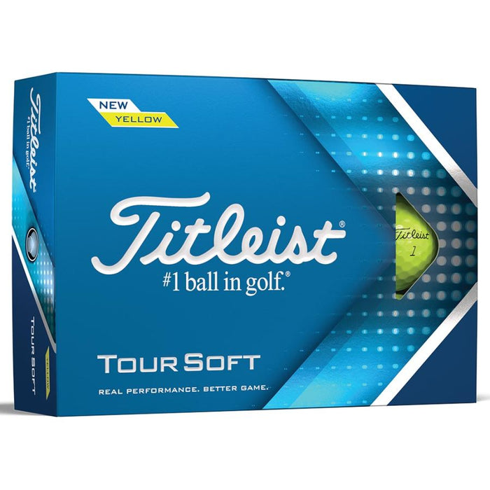 Titleist Tour Soft 2022 Golf Balls - Yellow