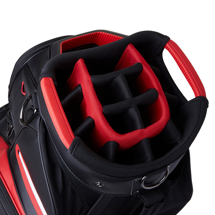 Taylormade Deluxe Golf Cart Bag - Black/Red