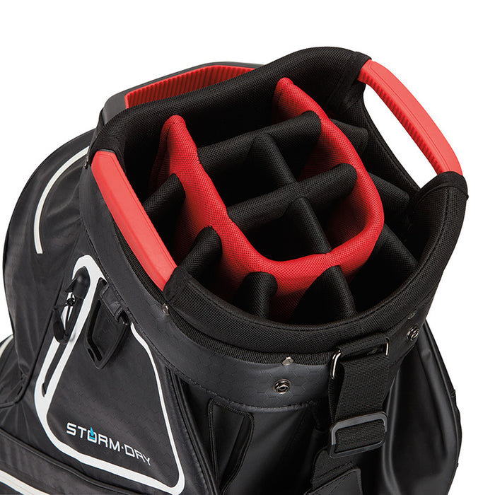 Taylormade Stormdry Golf Cart Bag - Black/White/Red