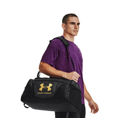 Black and sales gold duffle bag