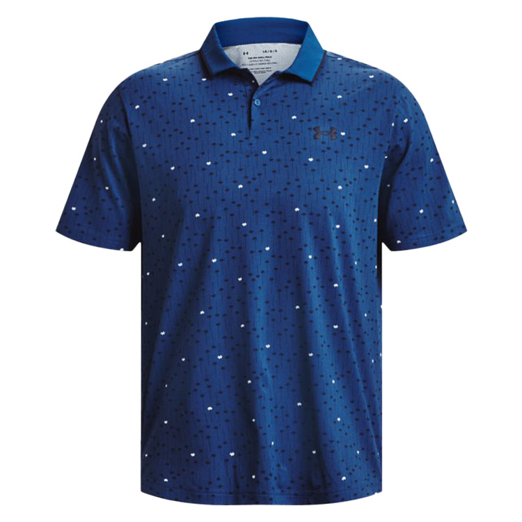 Under Armour Iso Chill Edge Golf Polo Shirt - Blue Mirage