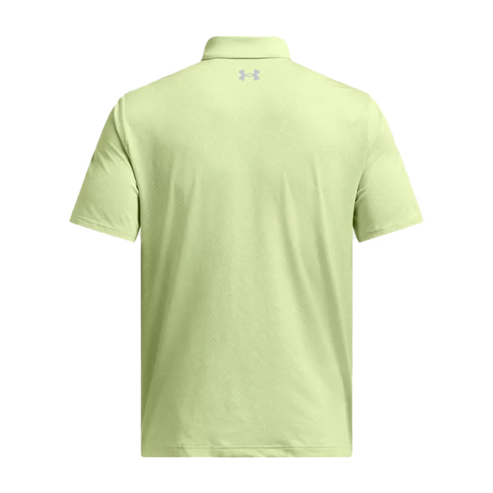 Under Armour Playoff 3.0 Check Jacquard Golf Polo Shirt - Retro Green