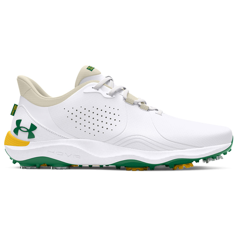 Under Armour Drive Pro Golf Shoes - White/Green - Limited Edition Collection