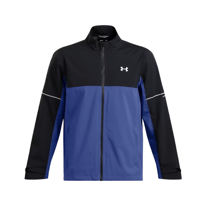 Under Armour Drive Rain Golf Jacket - Black/Tech Blue/Silver