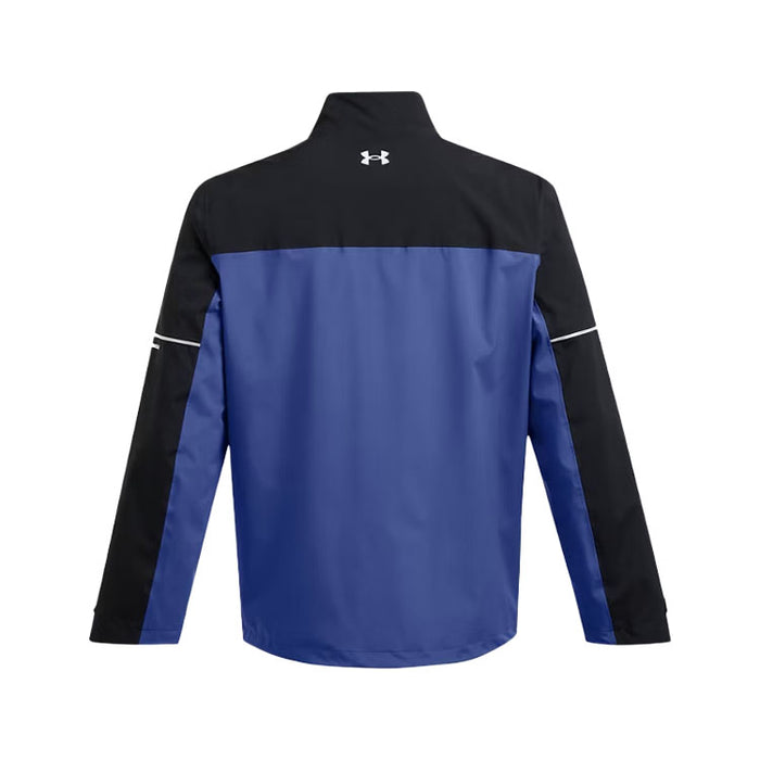 Under Armour Drive Rain Golf Jacket - Black/Tech Blue/Silver