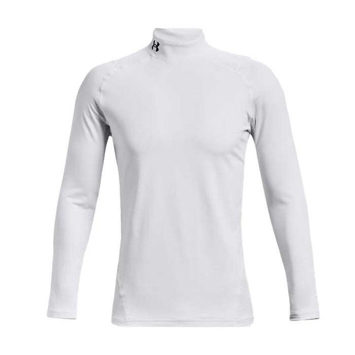 Under Armour ColdGear Fitted Golf Mock - White