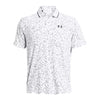 Under Armour Iso Chill Verge Golf Polo Shirt - White/Green/Navy