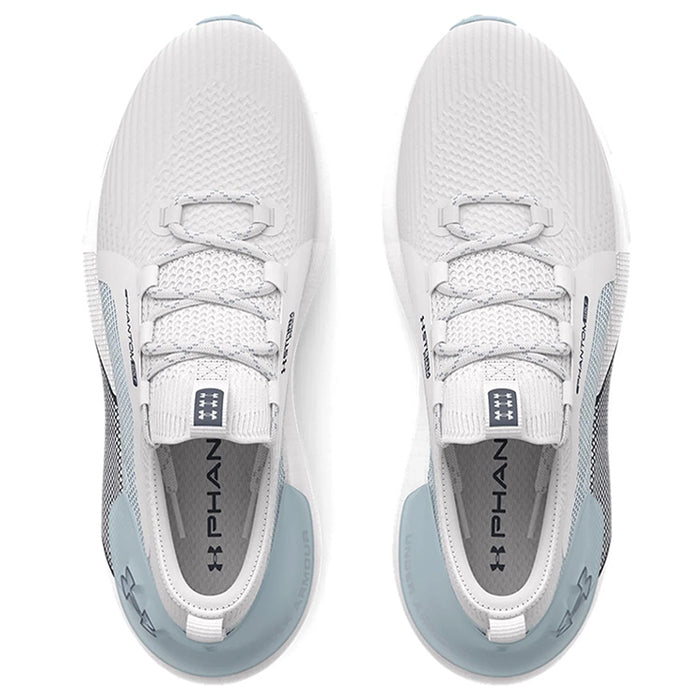 Under Armour Phantom Golf Shoes - White/White/Harbour Blue