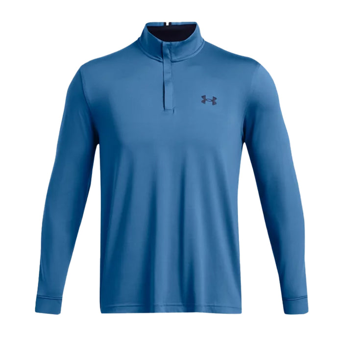 Under Armour Playoff 1/4 Zip Golf Pullover - Photon Blue/Navy