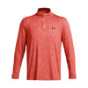 Under Armour Playoff Printed 1/4 Zip Golf Pullover - Coho/Red/Black