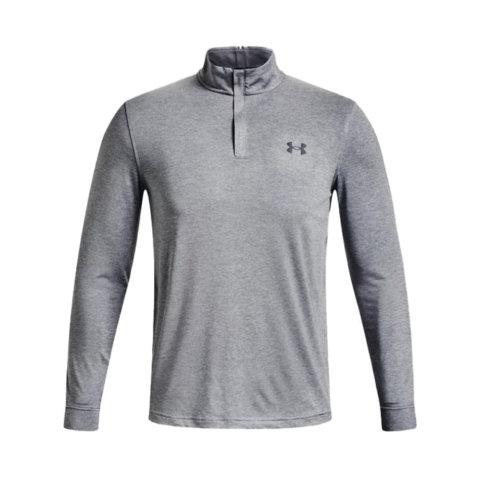 Under Armour Playoff 1/4 Zip Golf Pullover - Steel/Mod Grey