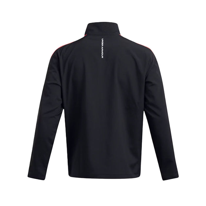 Under Armour Storm Windstrike 1/2 Zip Golf Pullover - Black/Red