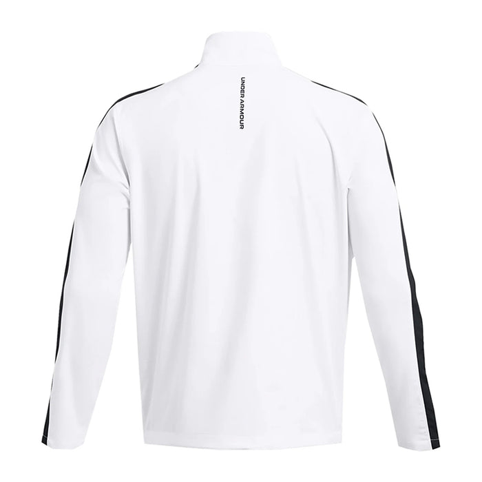 Under Armour Storm Windstrike 1/2 Zip Golf Pullover - White/Green