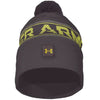 Under Armour Halftime Pom Golf Beanie - Ash Taupe / Lime Yellow