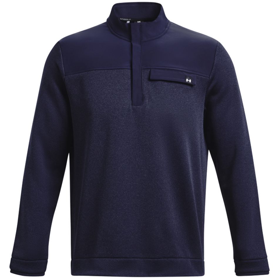 Under Armour Storm Sweater Fleece 1 2 Zip Golf Top Midnight Navy W Andrew Morris Golf