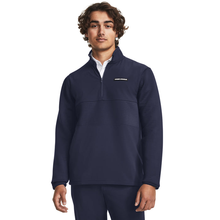 Under Armour Storm Daytona 1/2 Zip Golf Pullover - Navy / White