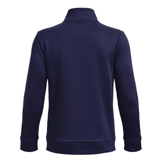 Under Armour Junior Golf Fleece 1/4 Zip - Navy / Black