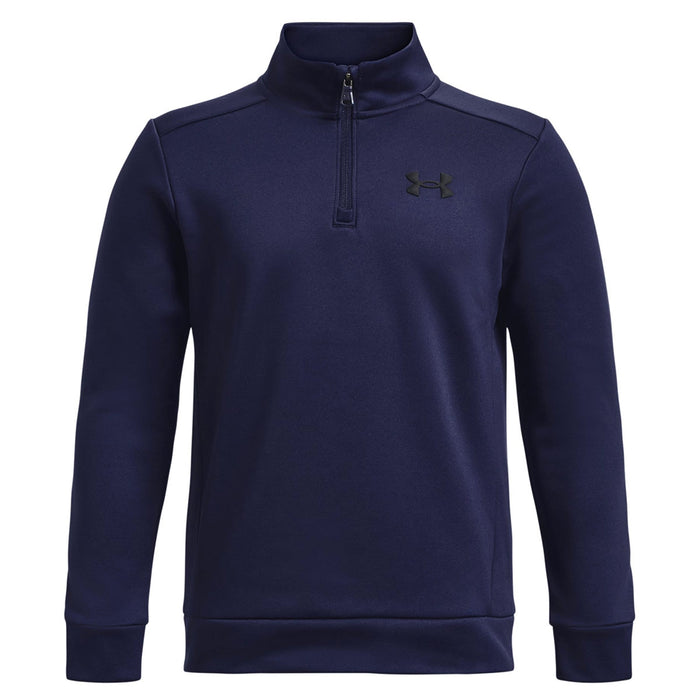 Under Armour Junior Golf Fleece 1/4 Zip - Navy / Black