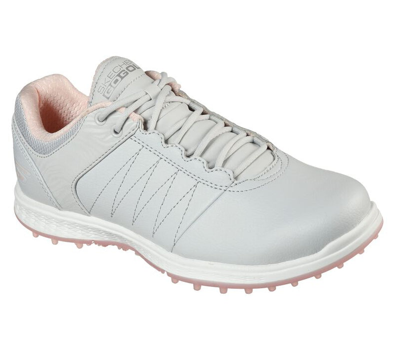 Skechers GO GOLF PIVOT Ladies Golf Shoes - Light Grey / Pink