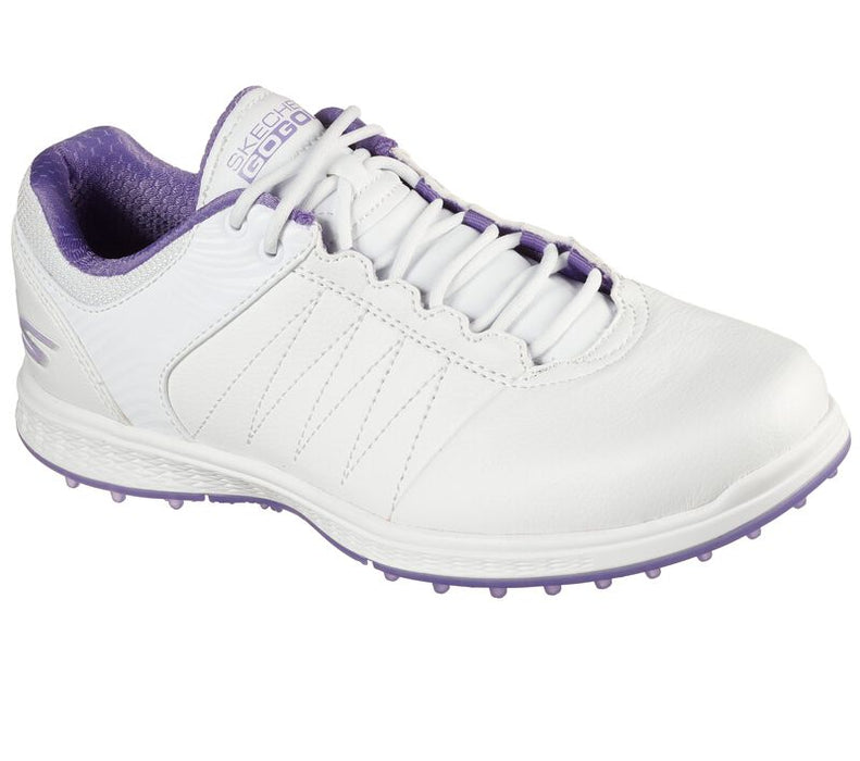 Skechers GO GOLF PIVOT Ladies Golf Shoes - White / Purple