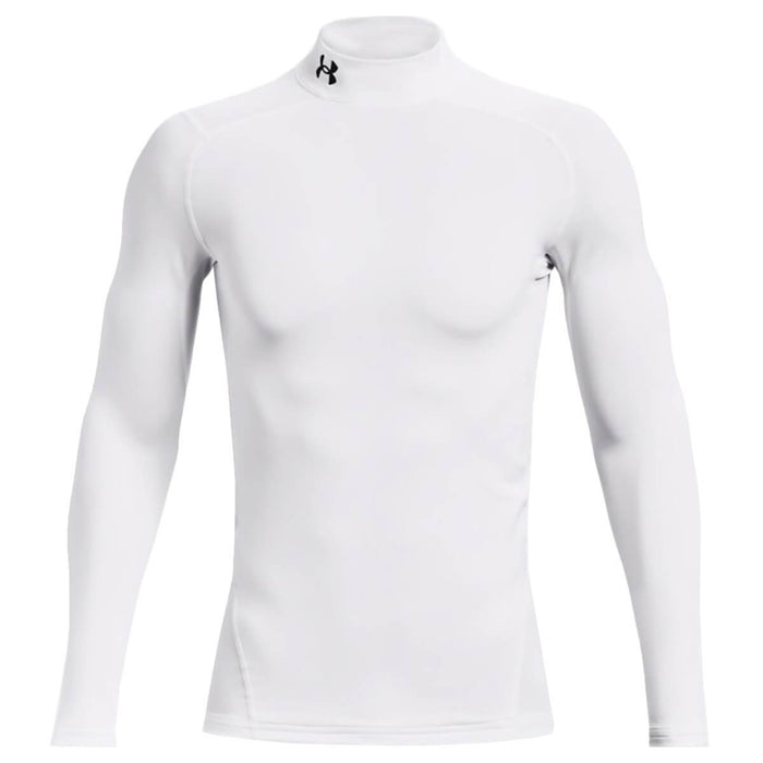 Under Armour ColdGear Compression Golf Mock Baselayer - White