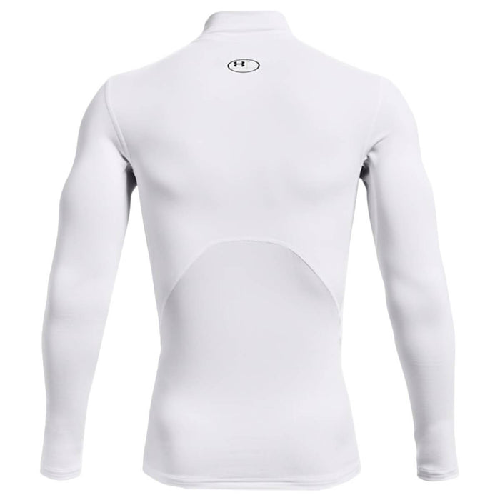 Under Armour ColdGear Compression Golf Mock Baselayer - White