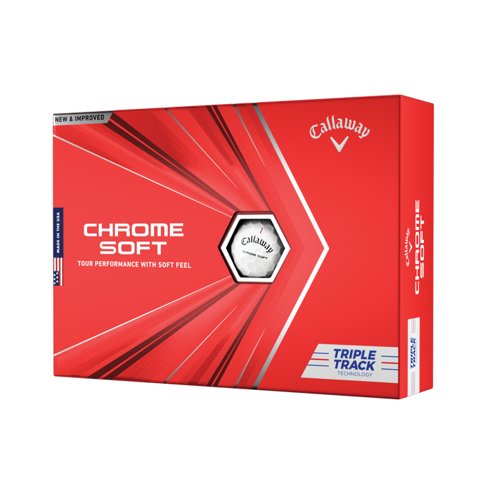 Callaway Chrome Soft Triple Track White Golf Balls