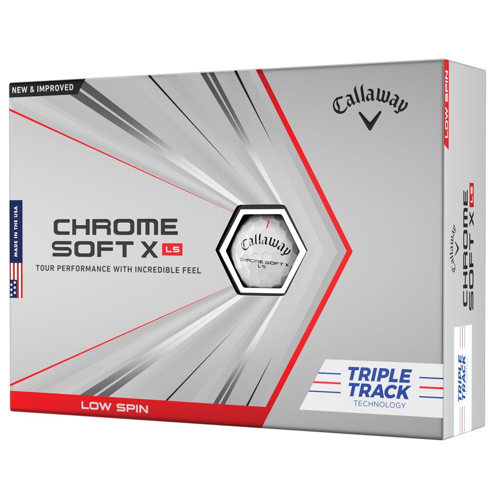 Callaway ChromeSoft X Triple Track LS Golf Balls - White