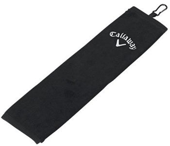 Callaway Cotton Tri Fold Towel - Black