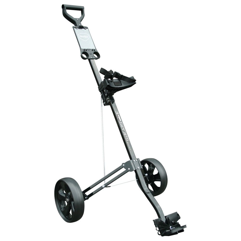 Masters 3 Series Aluminium 2 Wheel Golf Trolley - Black